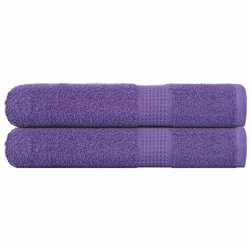 vidaXL Sauna Towels 2 pcs Purple 80x200 cm 360 gsm 100% Cotton