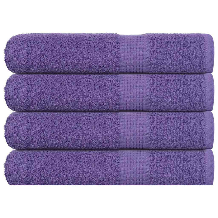 vidaXL Sauna Towels 4 pcs Purple 80x200 cm 360 gsm 100% Cotton