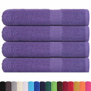 vidaXL Sauna Towels 4 pcs Purple 80x200 cm 360 gsm 100% Cotton