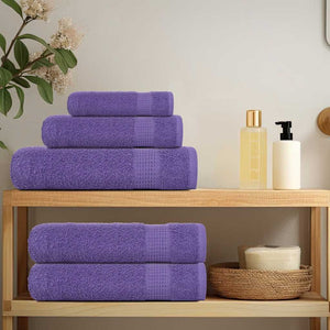 vidaXL Sauna Towels 10 pcs Purple 80x200 cm 360 gsm 100% Cotton