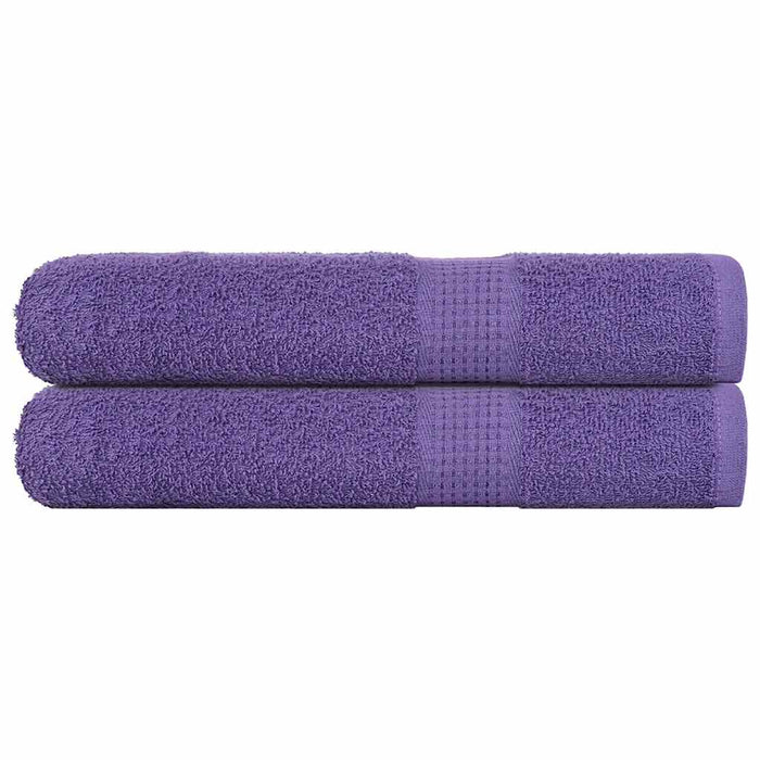 vidaXL Towels 2 pcs Purple 100x200 cm 360 gsm 100% Cotton