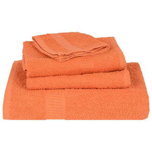 vidaXL Soap Towels 2 pcs Orange 30x30 cm 360 gsm 100% Cotton