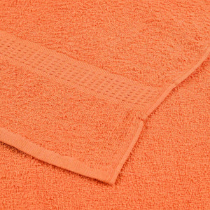 vidaXL Soap Towels 2 pcs Orange 30x30 cm 360 gsm 100% Cotton