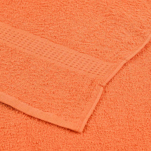 vidaXL Soap Towels 10 pcs Orange 30x30 cm 360 gsm 100% Cotton