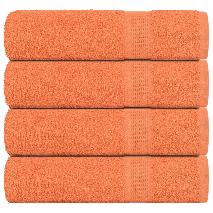 vidaXL Bath Towels 4 pcs Orange 100x150 cm 360 gsm 100% Cotton