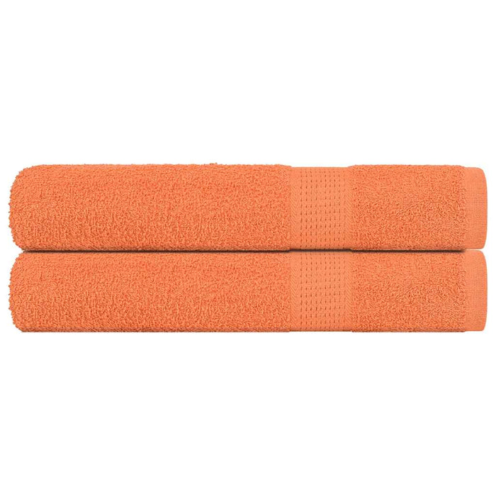 vidaXL Sauna Towels 2 pcs Orange 80x200 cm 360 gsm 100% Cotton