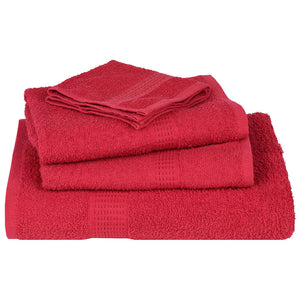 vidaXL Soap Towels 2 pcs Red 30x30 cm 360 gsm 100% Cotton