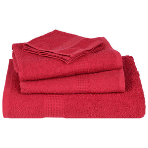 vidaXL Guest Towels 4 pcs Red 30x50 cm 360 gsm 100% Cotton