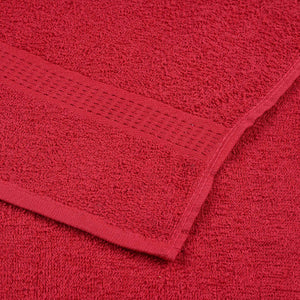 vidaXL Guest Towels 10 pcs Red 30x50 cm 360 gsm 100% Cotton