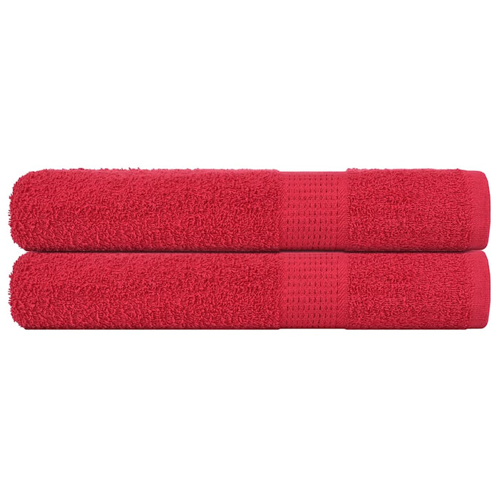 vidaXL Sauna Towels 2 pcs Red 80x200 cm 360 gsm 100% Cotton