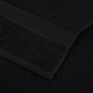 vidaXL Soap Towels 10 pcs Black 30x30 cm 360 gsm 100% Cotton