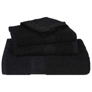 vidaXL Guest Towels 2 pcs Black 30x50 cm 360 gsm 100% Cotton