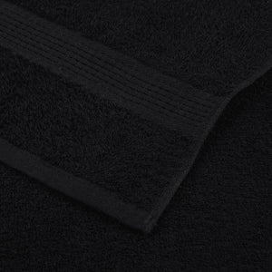 vidaXL Guest Towels 2 pcs Black 30x50 cm 360 gsm 100% Cotton