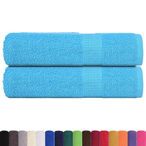 vidaXL Shower Towels 2 pcs Turquoise 70x140 cm 360 gsm 100% Cotton