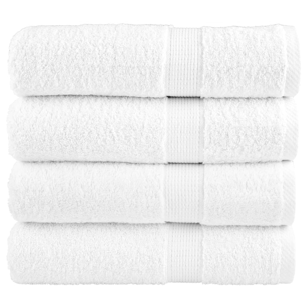 vidaXL Premium Shower Towels SOLUND 4pcs White 70x140cm 600gsm