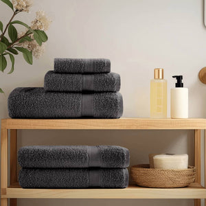 vidaXL Premium Guest Towels SOLUND 10pcs Anthracite 30x50cm 600gsm