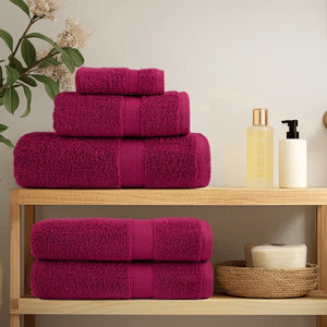 vidaXL Premium Soap Towels SOLUND 10pcs Bordeaux 30x30cm 600gsm