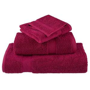 vidaXL Premium Soap Towels SOLUND 10pcs Bordeaux 30x30cm 600gsm