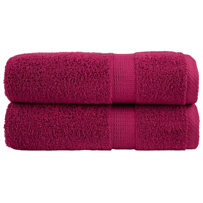 vidaXL Premium Shower Towels SOLUND 2pcs Bordeaux 70x140cm 600gsm