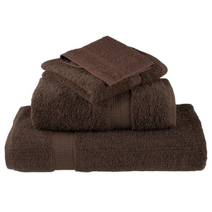 vidaXL Premium Towels SOLUND 10pcs Brown 100x200cm 600gsm