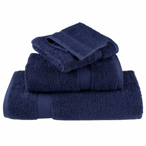 vidaXL Premium Guest Towels SOLUND 4pcs Navy Blue 30x50cm 600gsm