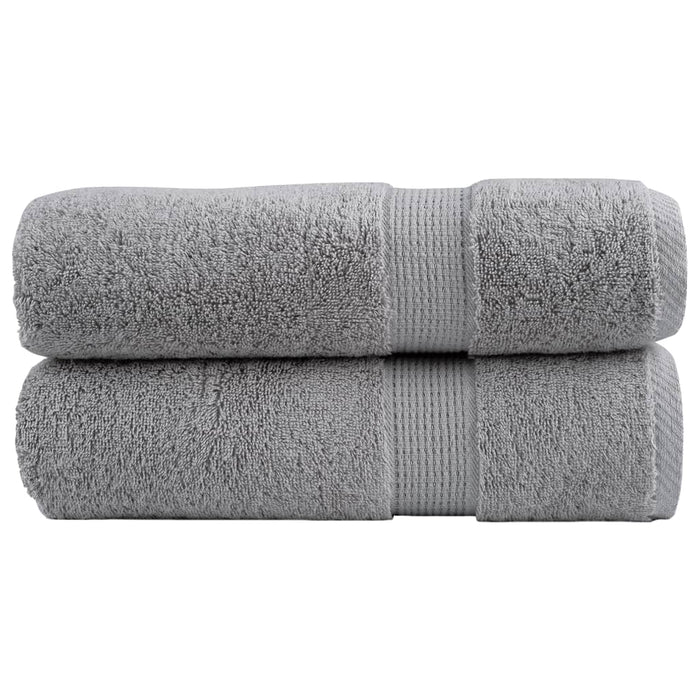 vidaXL Premium Hand Towels SOLUND 2pcs Grey 50x100cm 600gsm