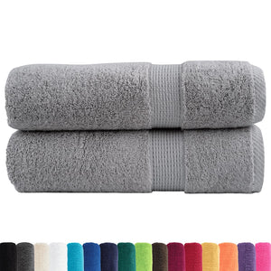 vidaXL Premium Hand Towels SOLUND 2pcs Grey 50x100cm 600gsm