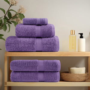 vidaXL Premium Guest Towels SOLUND 10 pcs Purple 30x50 cm 600 gsm