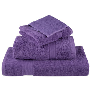 vidaXL Premium Guest Towels SOLUND 10 pcs Purple 30x50 cm 600 gsm