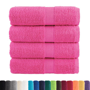 vidaXL Premium Guest Towels SOLUND 4 pcs Pink 30x50 cm 600 gsm