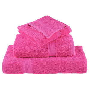 vidaXL Premium Guest Towels SOLUND 4 pcs Pink 30x50 cm 600 gsm