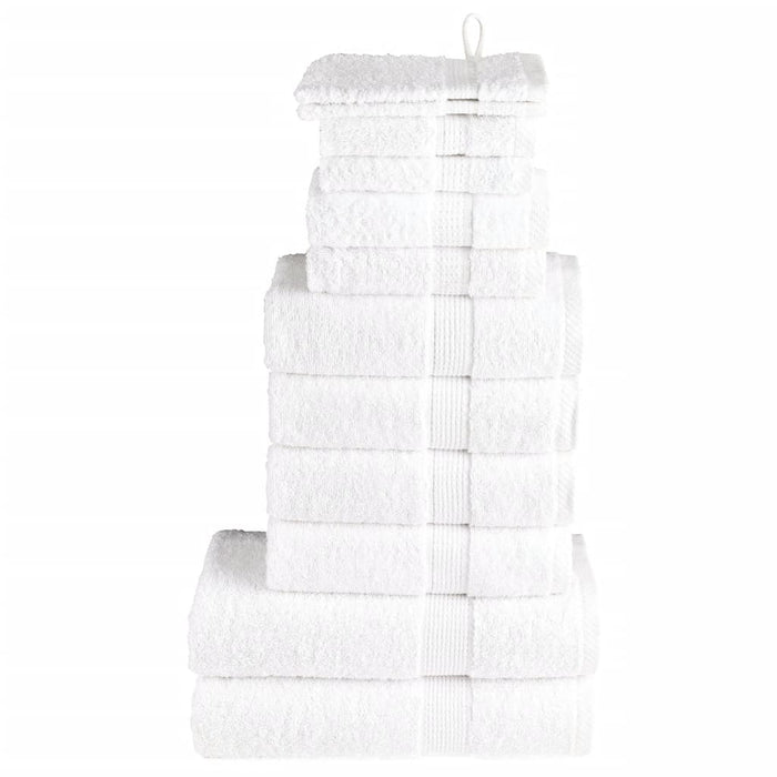 vidaXL 12 Piece Premium Towel Set White 600 gsm 100% Cotton