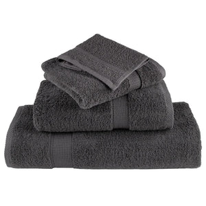 vidaXL 12 Piece Premium Towel Set Anthracite 600 gsm 100% Cotton