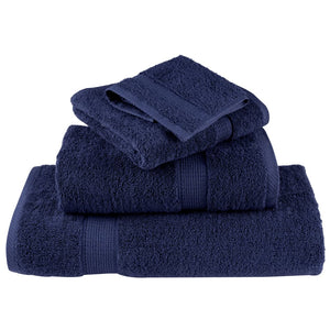 vidaXL 12 Piece Premium Towel Set SOLUND Navy Blue 600 gsm