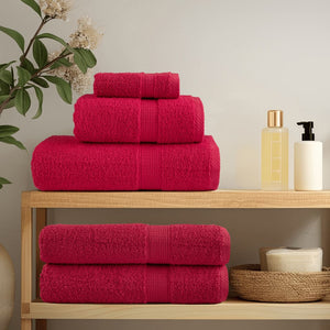 vidaXL 12 Piece Premium Towel Set Red 600 gsm 100% Cotton