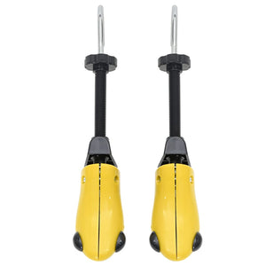 vidaXL Shoe Stretchers with Shoe Horn Yellow EU 34-37 Plastic