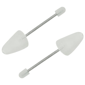 vidaXL Shoe Trees 5 Pairs White EU 38-44 Plastic