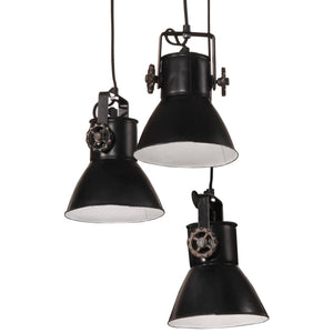 vidaXL Hanging Lamp 25 W Black 30x30x100 cm E27