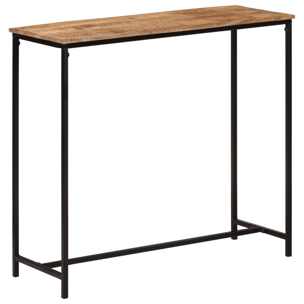 vidaXL Console Table 80x30x74 cm Solid Wood Mango and Iron