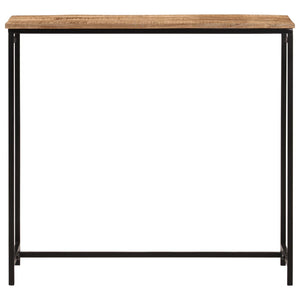 vidaXL Console Table 80x30x74 cm Solid Wood Mango and Iron