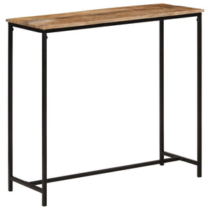 vidaXL Console Table 80x30x74 cm Solid Wood Mango and Iron