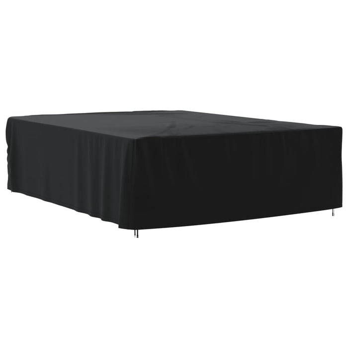 vidaXL Garden Furniture Cover Black 350x260x90cm 420D Oxford