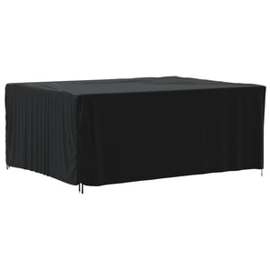 vidaXL Garden Furniture Cover Black 200x165x80 cm 420D Oxford