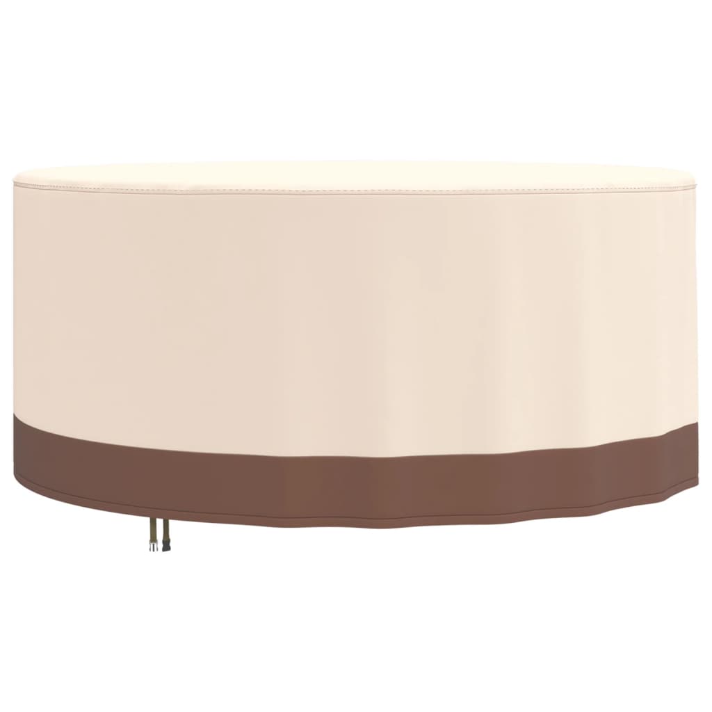 vidaXL Garden Furniture Cover Round Beige Ø 183x71 cm 600D Oxford