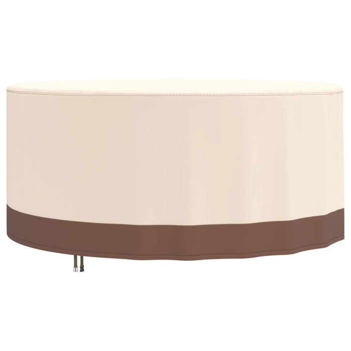 vidaXL Garden Furniture Cover Round Beige Ø 183x71 cm 600D Oxford