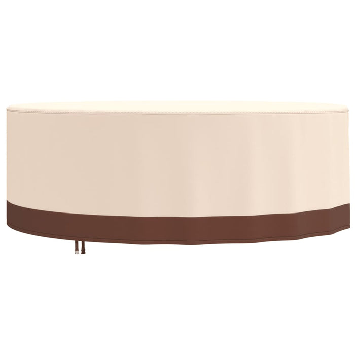 vidaXL Garden Furniture Cover Round Beige Ø 244x71 cm 600D Oxford