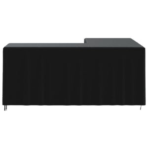 vidaXL L-shaped Sofa Cover Black 215x215x80 cm 420D Oxford