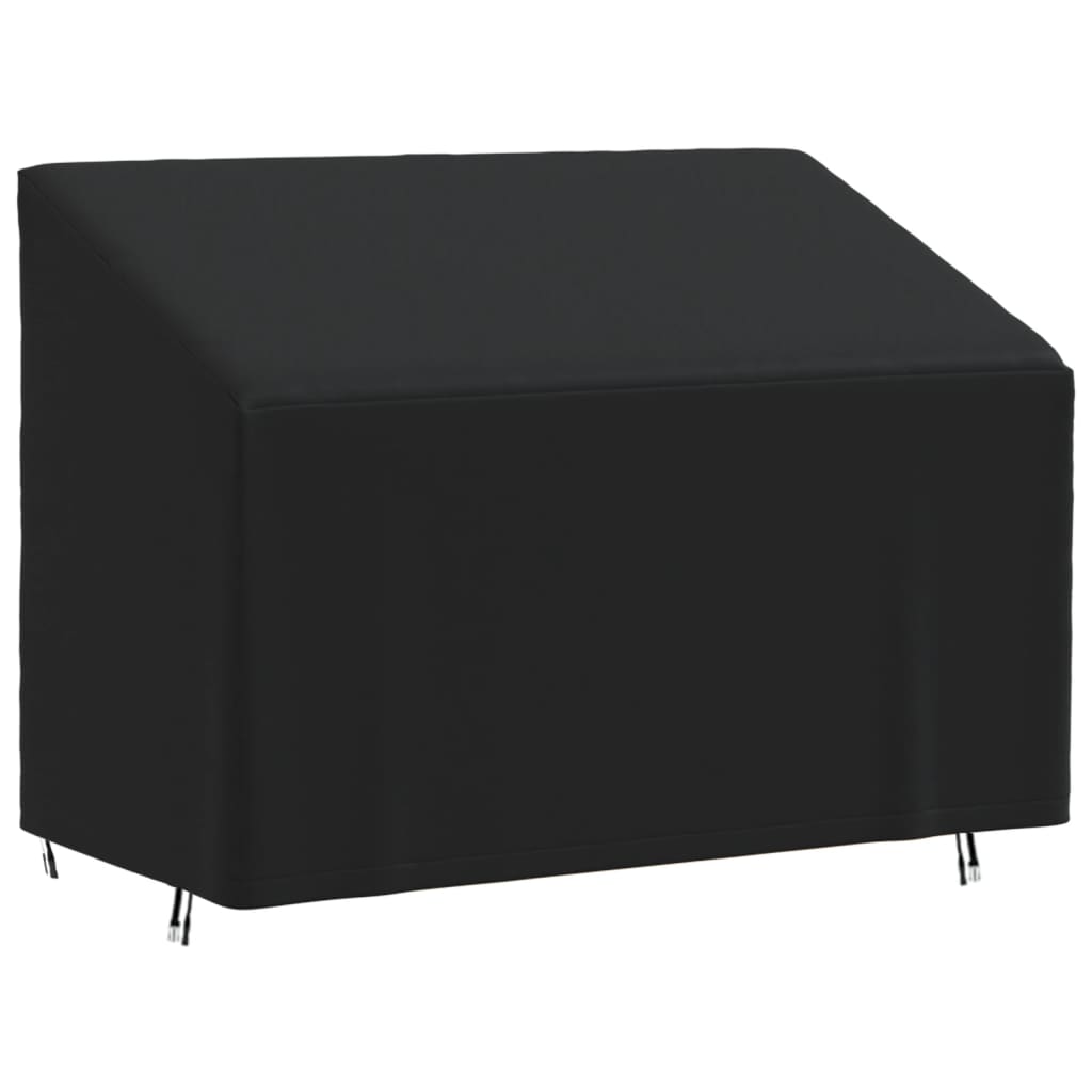 vidaXL 2-Seater Bench Cover Black 134x70x65/94 cm 420D Oxford