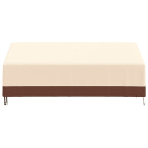 vidaXL 3-Seater Bench Cover Beige 204x86x48/73 cm 600D Oxford