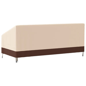 vidaXL 3-Seater Bench Cover Beige 204x86x48/73 cm 600D Oxford